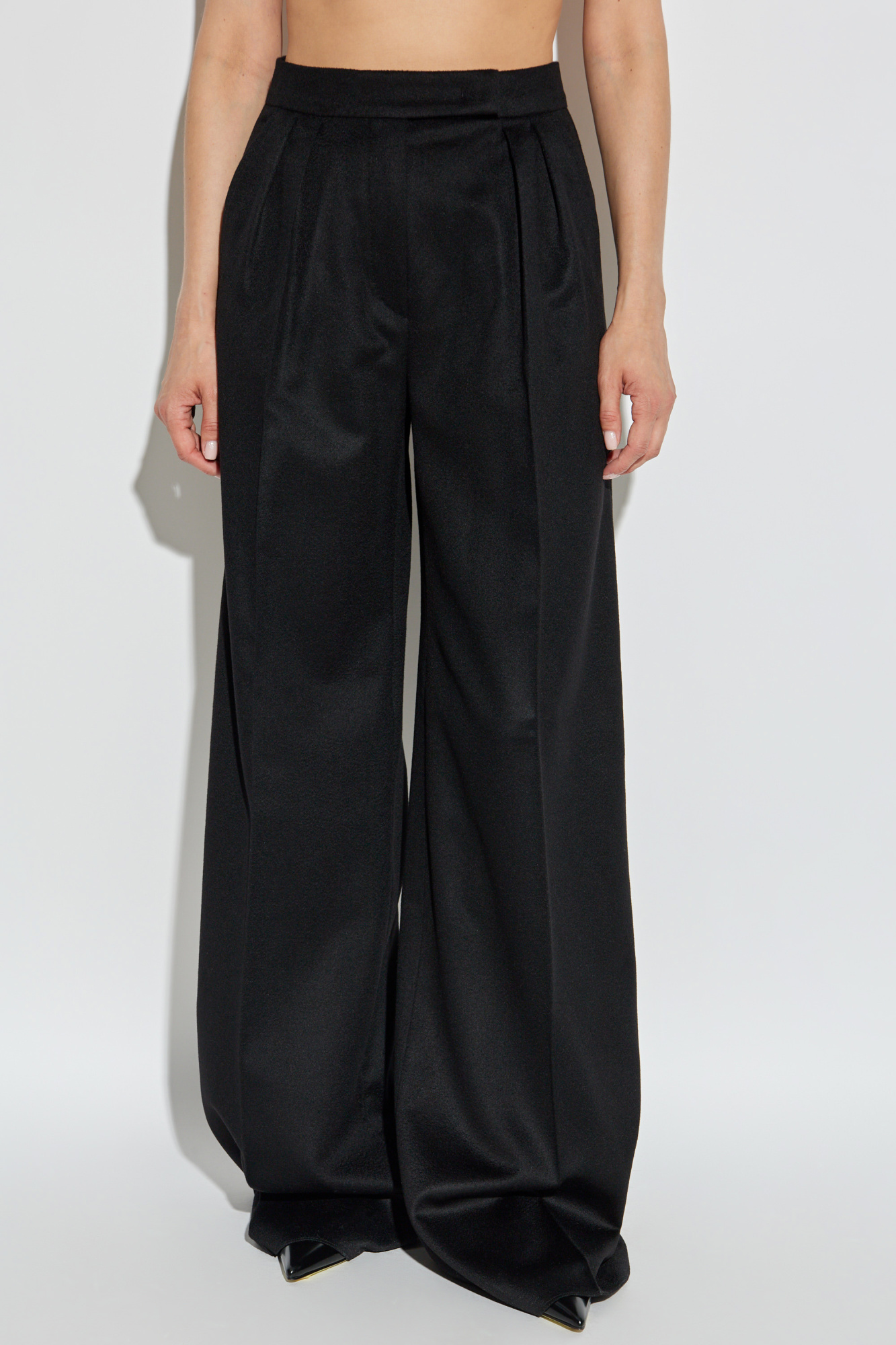 Black Wool trousers `Ori` Max Mara - Vitkac France